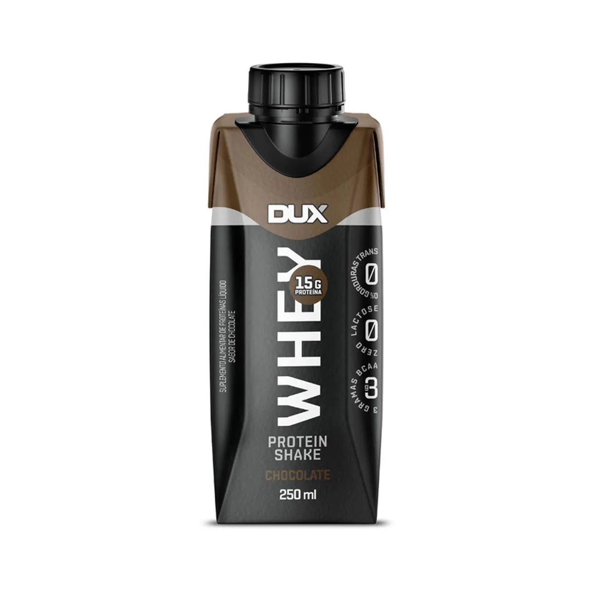 SHAKE WHEY PROTEIN SABOR CHOCOLATE 250ML DUX NUTRITION