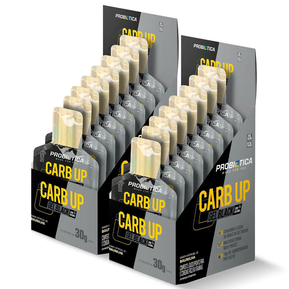 2X CARB UP BLACK PROBIOTICA - BAUNILHA