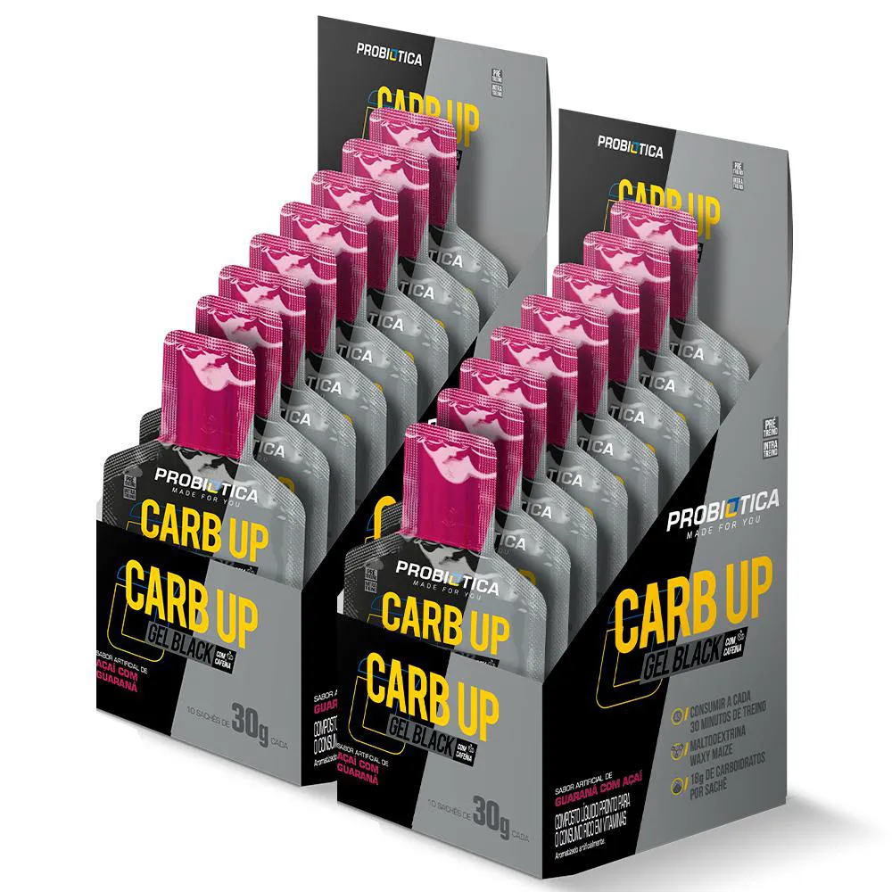 2X CARB UP BLACK PROBIOTICA - GUARANÁ COM AÇAÍ