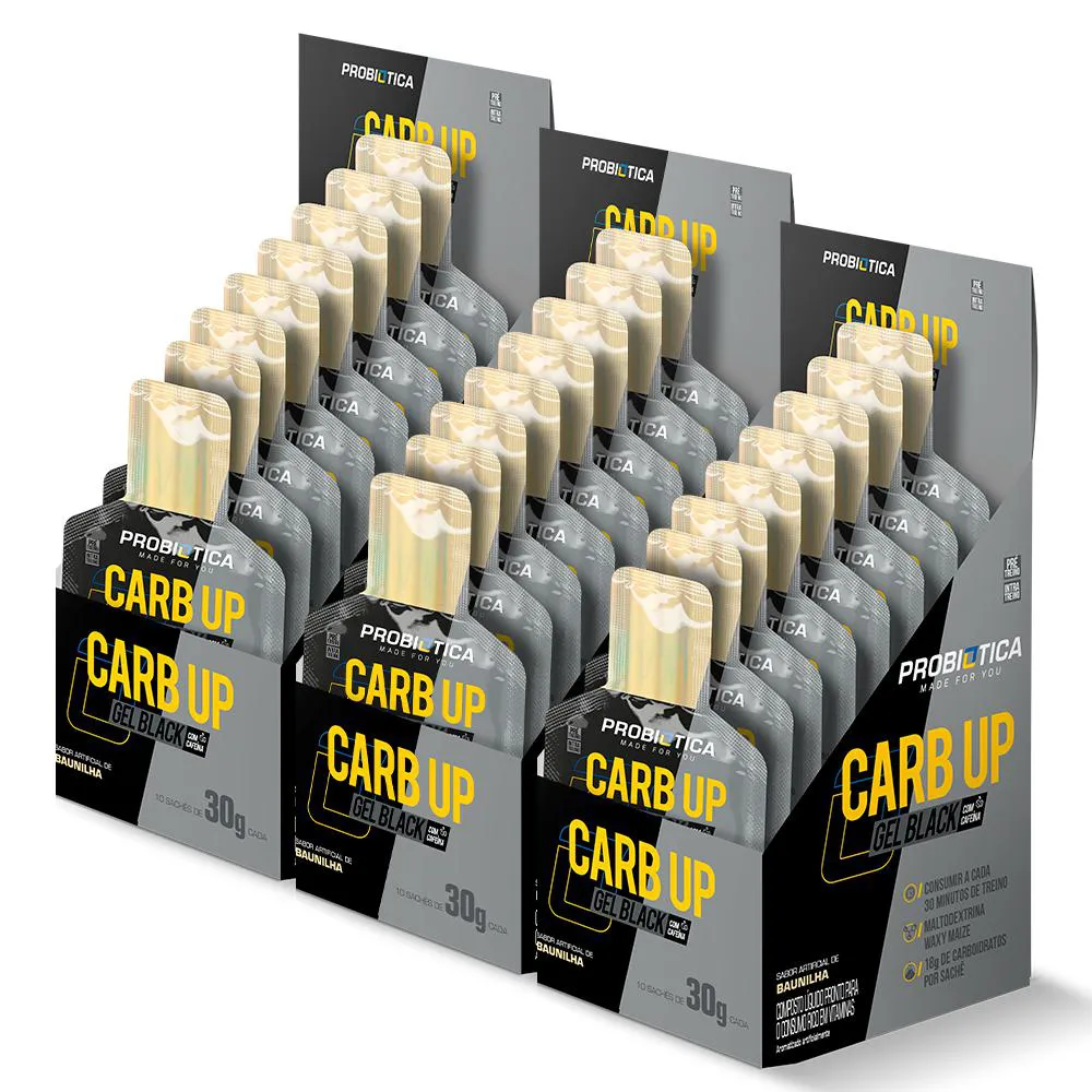 3X CARB UP BLACK PROBIOTICA - BAUNILHA