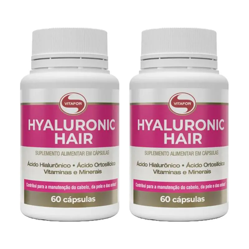 KIT 2X: HYALURONIC HAIR VITAFOR 60 CáPSULAS