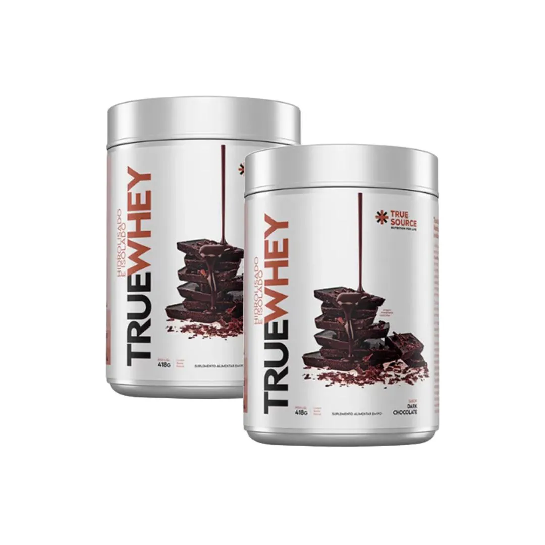 KIT 2X: PROTEíNA TRUE WHEY DARK CHOCOLATE TRUE SOURCE 418G