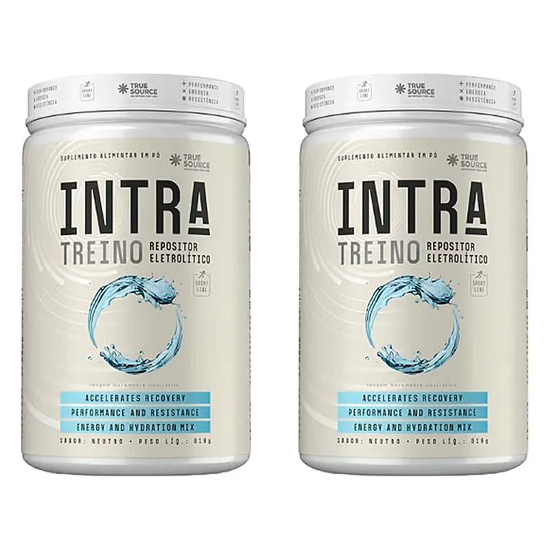 KIT 2X: REPOSITOR ELETROLíTICO INTRA TREINO NEUTRO TRUE SOURCE 810G
