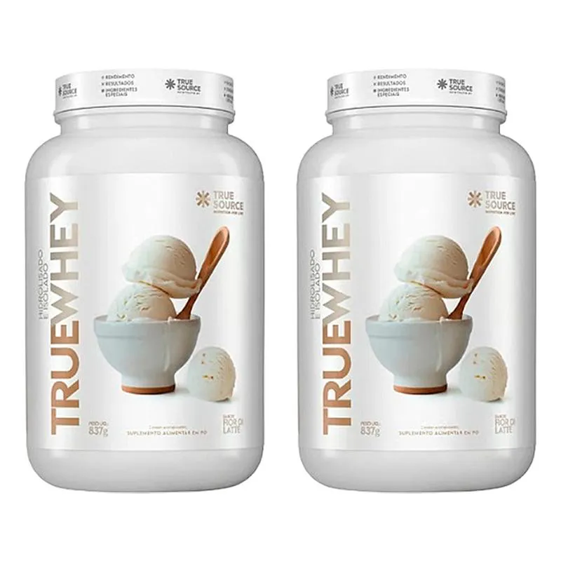 KIT 2X: PROTEíNA TRUE WHEY FIOR DI LATTE TRUE SOURCE 837G