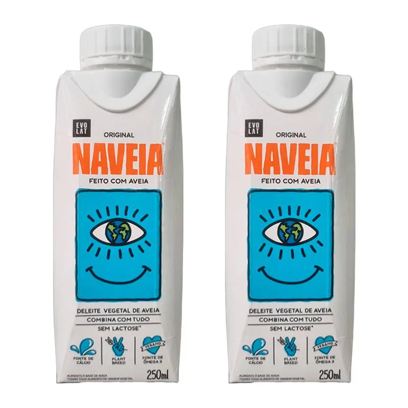 KIT 2X: BEBIDA VEGETAL DE AVEIA ORIGINAL NAVEIA 250ML