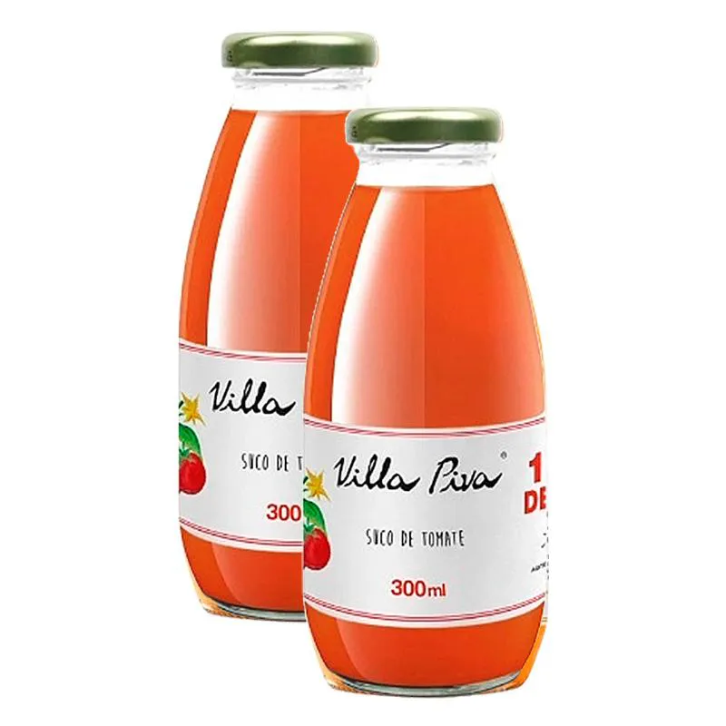 KIT 2X: SUCO DE TOMATE VILLA PIVA 300ML