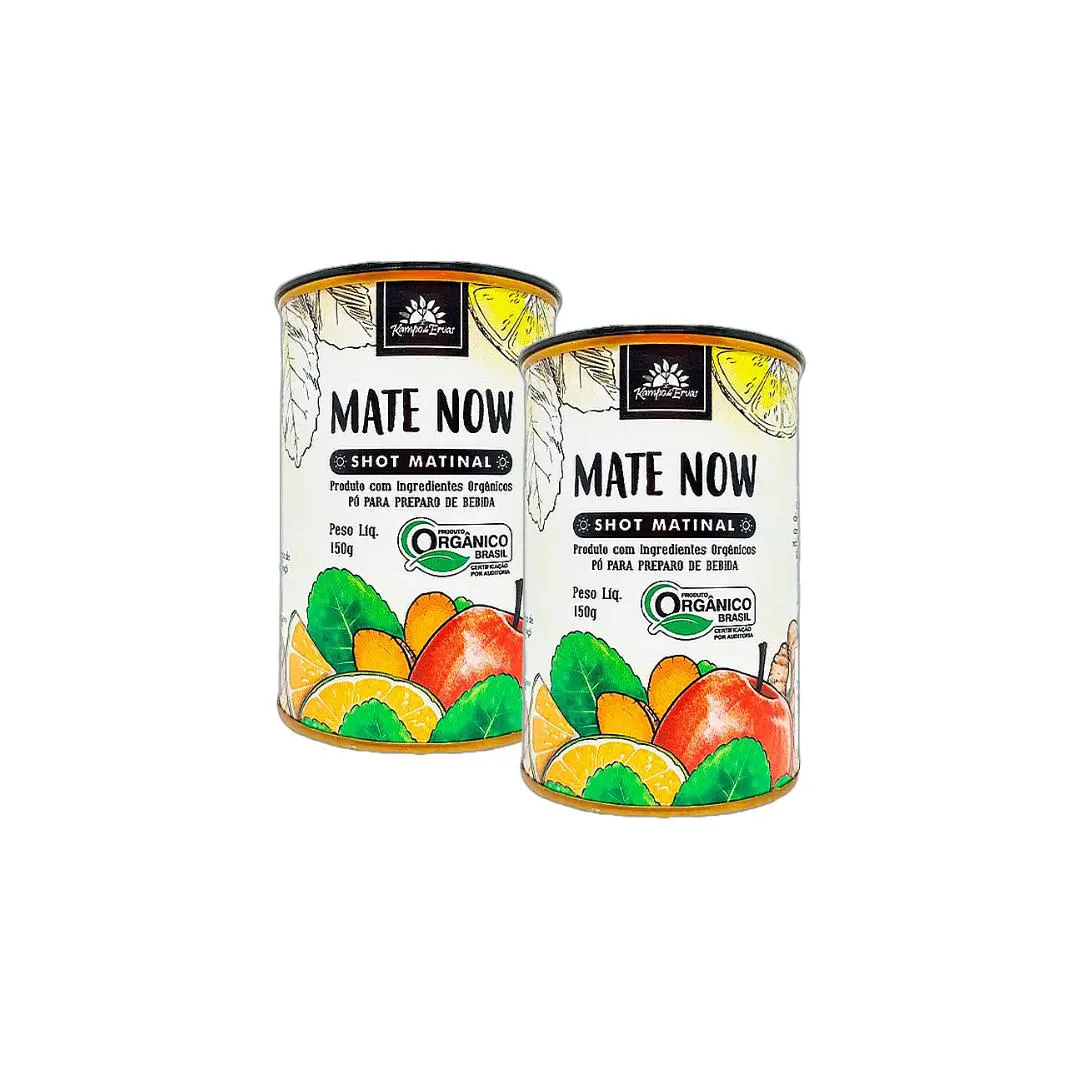 KIT 2X: SHOT MATINAL MATE NOW ORGâNICO KAMPO DE ERVAS 150G