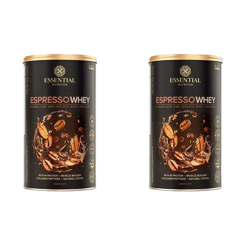KIT 2X: ESPRESSO WHEY ESSENTIAL NUTRITION 420G