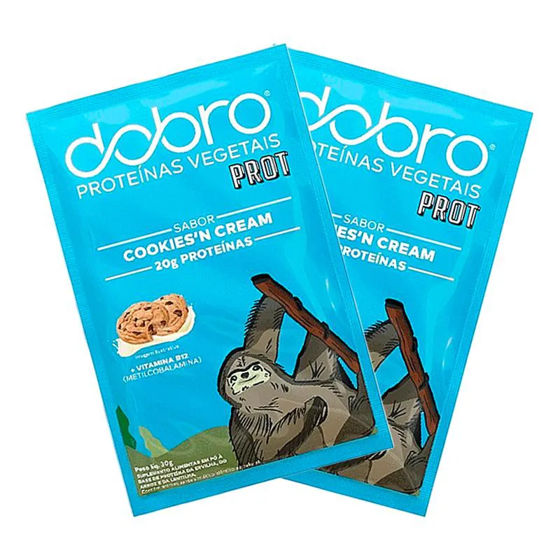 KIT 2X: PROTEíNA VEGANA COOKIES SACHê DOBRO 30G