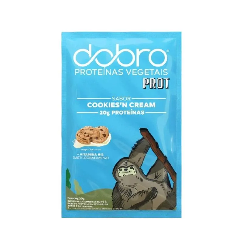 PROTEíNA VEGANA COOKIES SACHê DOBRO 30G