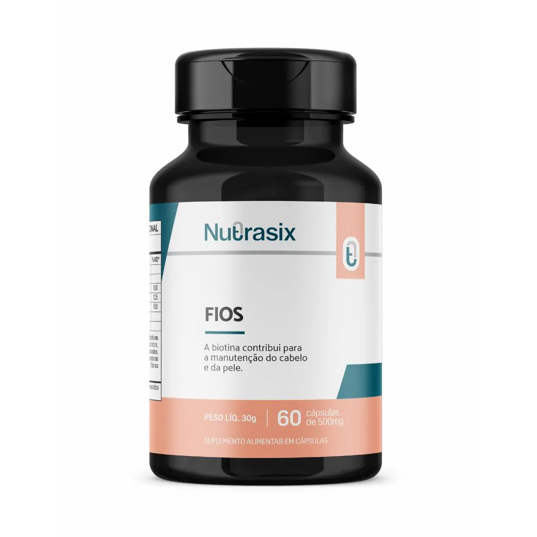SUPLEMENTO ALIMENTAR CAPILAR FIOS 60 CÁPSULAS – NUTRASIX
