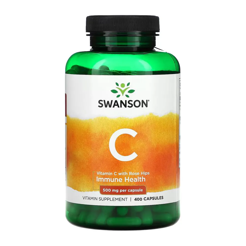 VITAMINA C 500MG ROSA MOSQUETA SVITAMINA C 500MG ROSA MOSQUETA SWANSON 400CáPS IMPORTADOWANSON 400 CáPSULAS