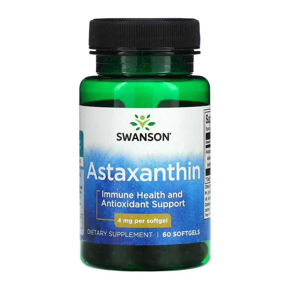 ASTAXANTINA 4MG SWANSON 60SOFTGLS
