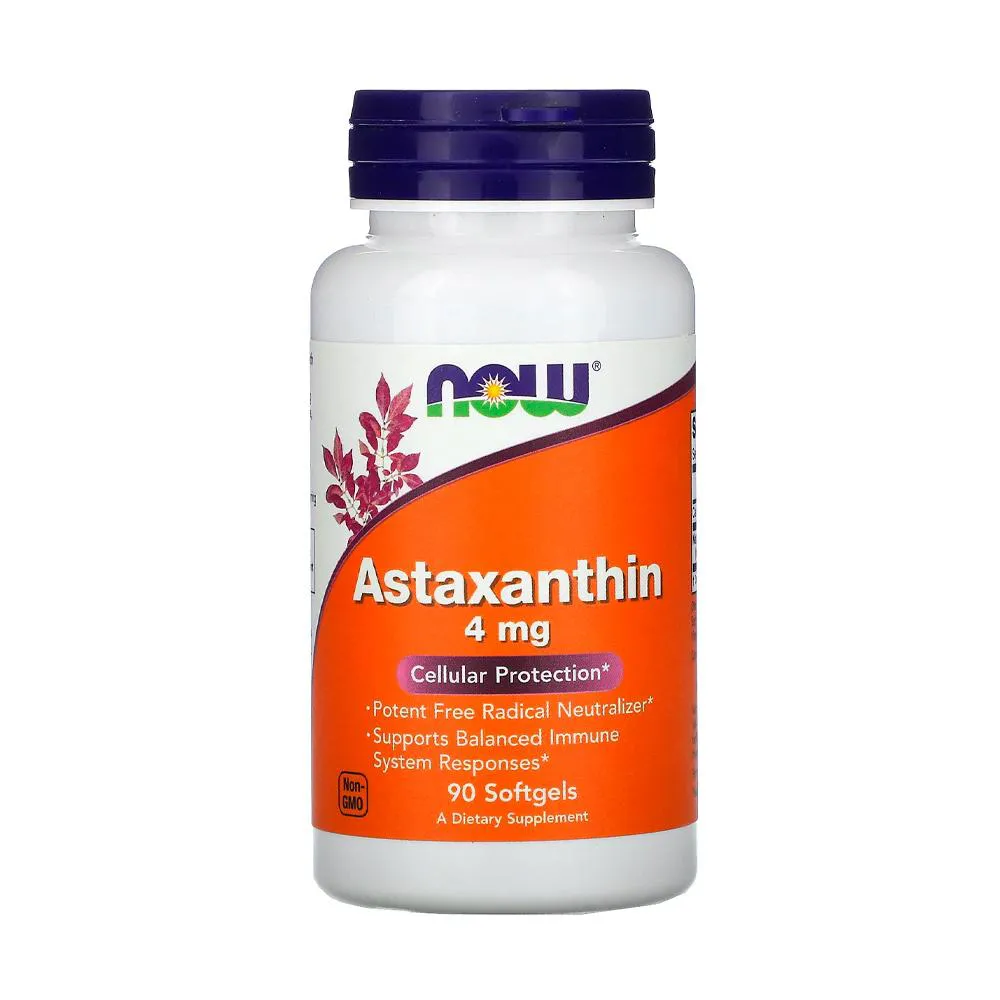 ASTAXANTINA 4MG NOW FOODS 90SOFTGELS
