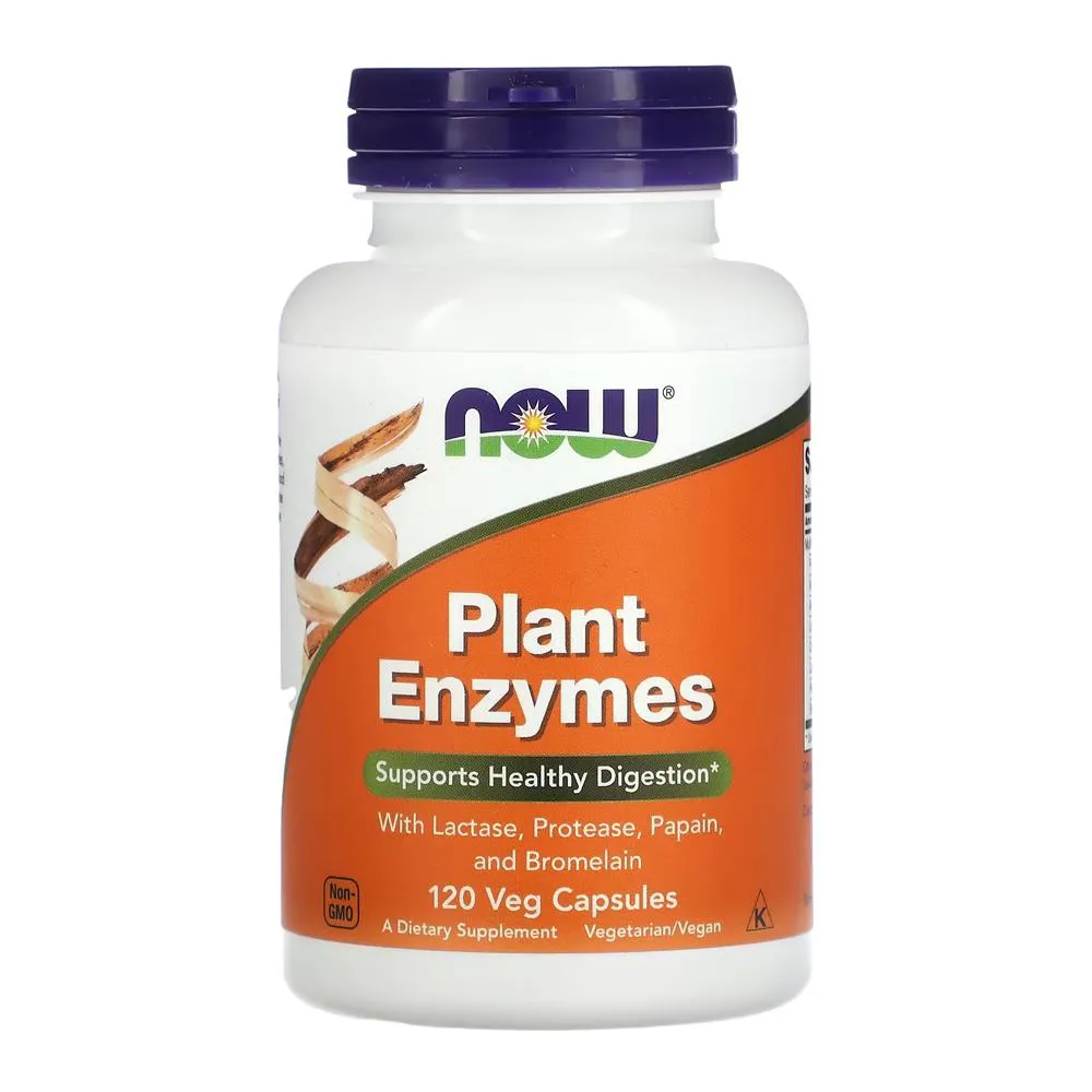 ENZIMAS DIGESTIVAS NOW FOODS PLANT ENZYMES 120 VEG CAPS