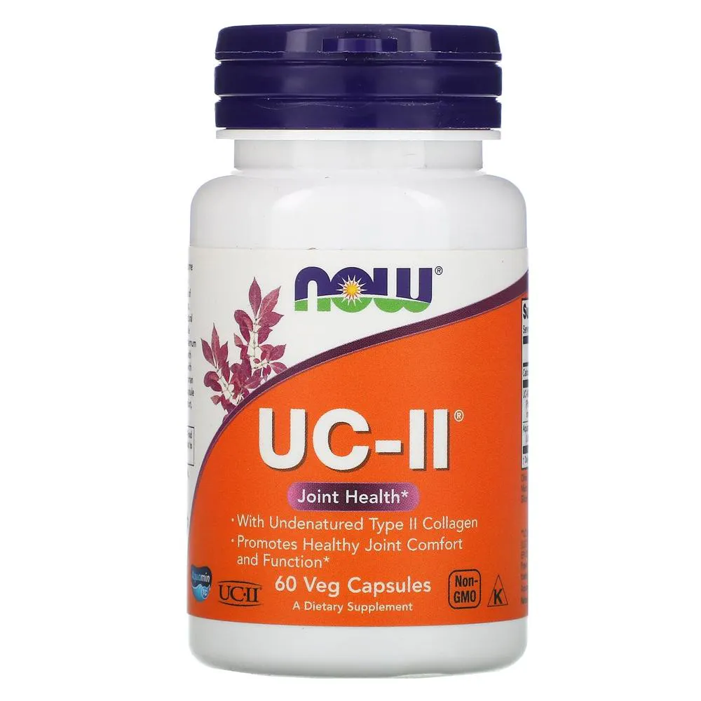 COLáGENO TIPO 2 UC-II 40MG NOW FOODS 60 VEG CAPS