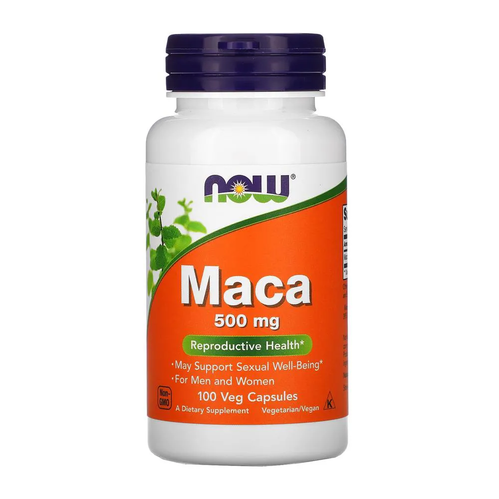 MACA PERUANA 500MG NOW FOODS 100VEG CAPS