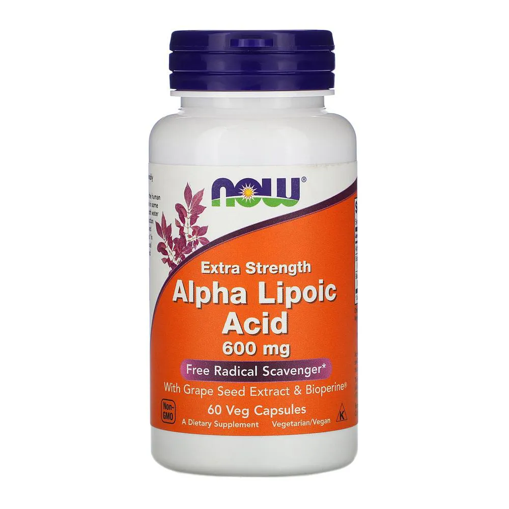 ÁCIDO ALFA LIPóICO 600MG NOW FOODS 60VEG CAPS
