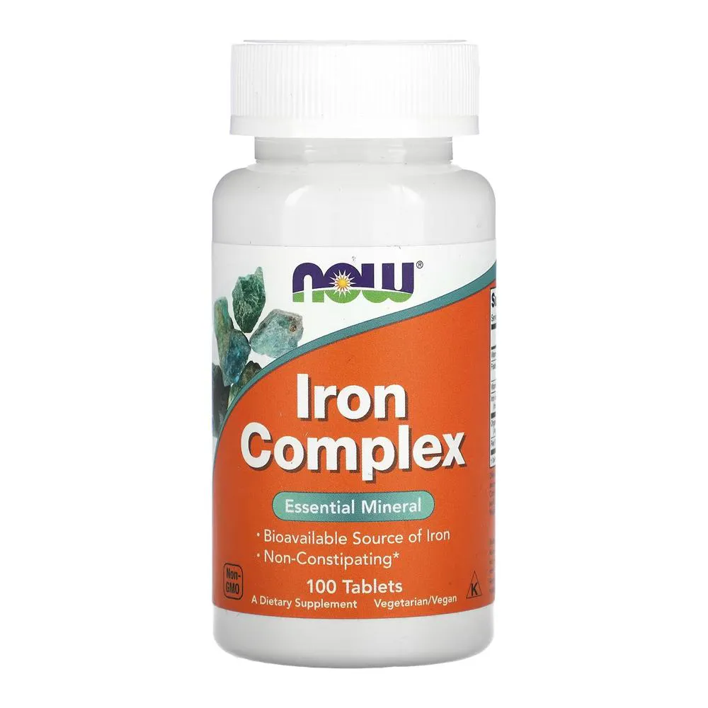NOW FOODS IRON COMPLEX  100 TABS 1440
