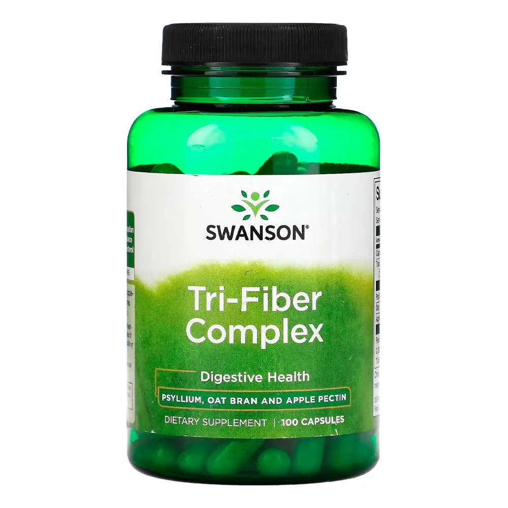 COMPLEXO TRI-FIBRA SWANSON 100 CáPSULAS IMPORTADO