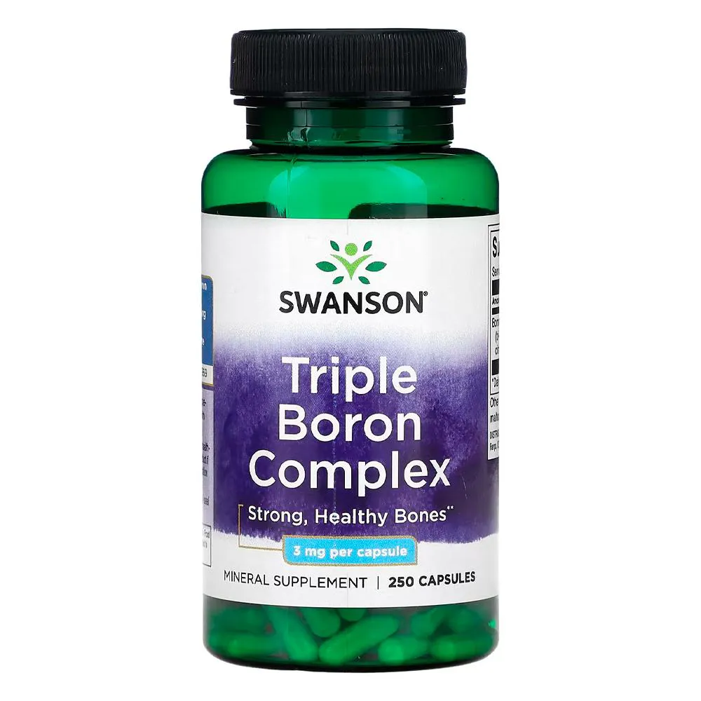 COMPLEXO TRIPLO DE BORO 3MG SWANSON 250 CAPS IMPORTADO