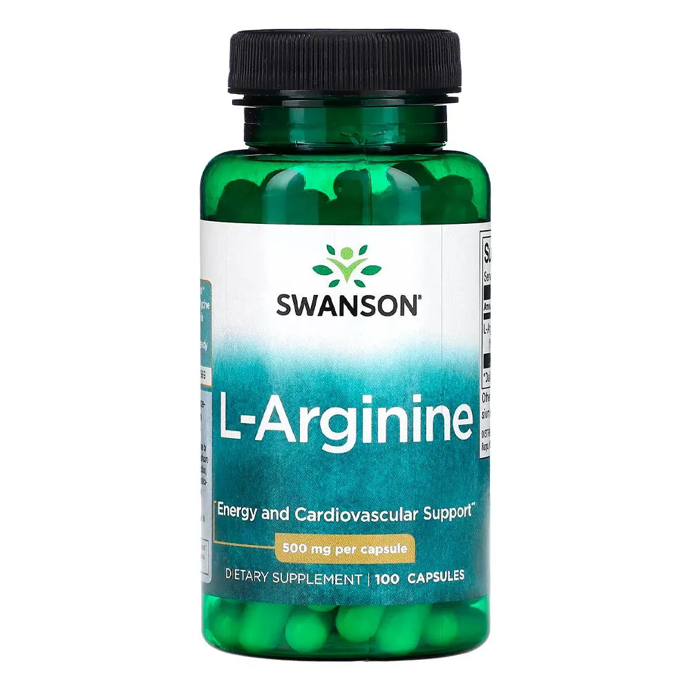 L-ARGININA 500MG SWANSON 100 CAPSULAS IMPORTADO