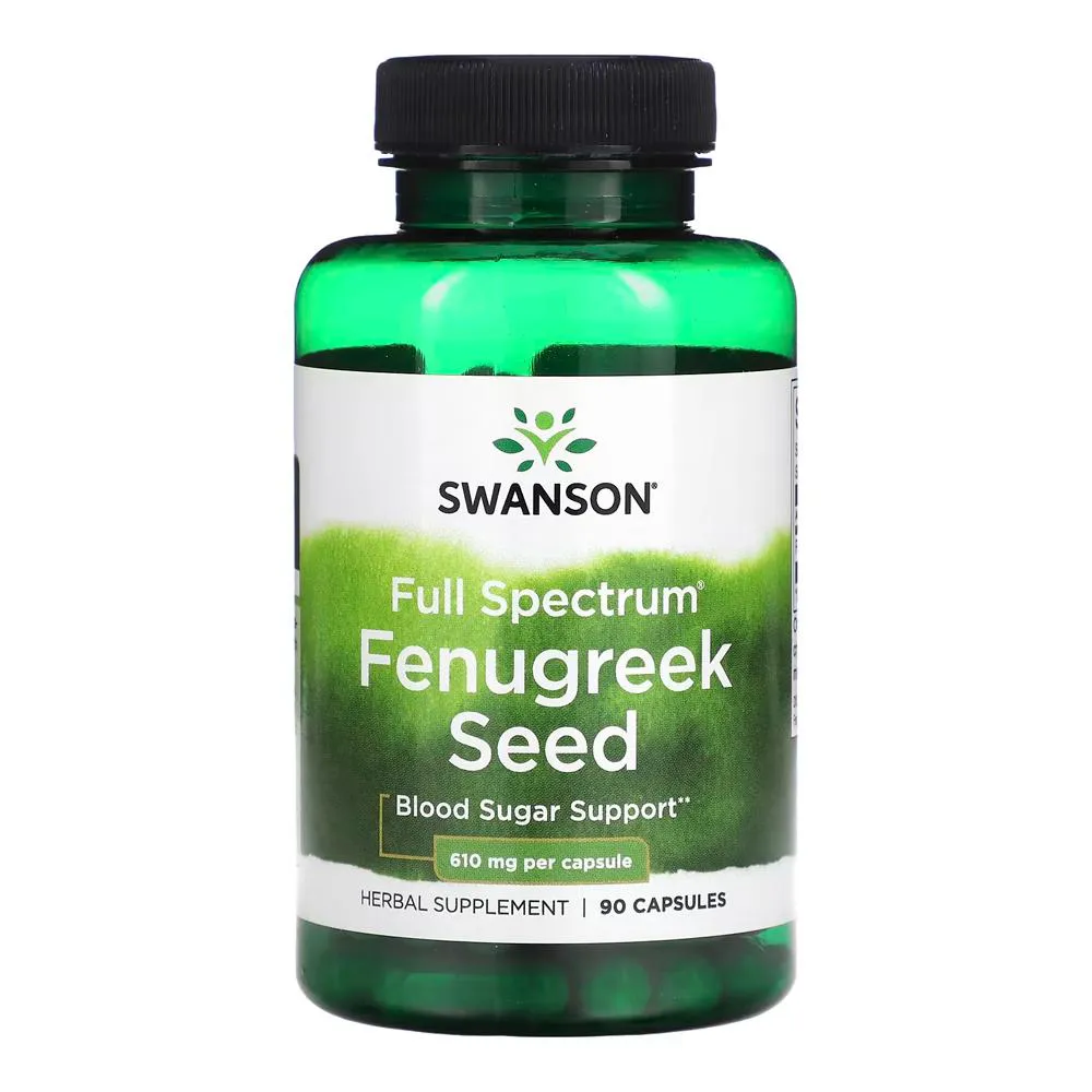 SEMENTE DE FENO-GREGO 610MG SWANSON 90 CAPS IMPORTADO