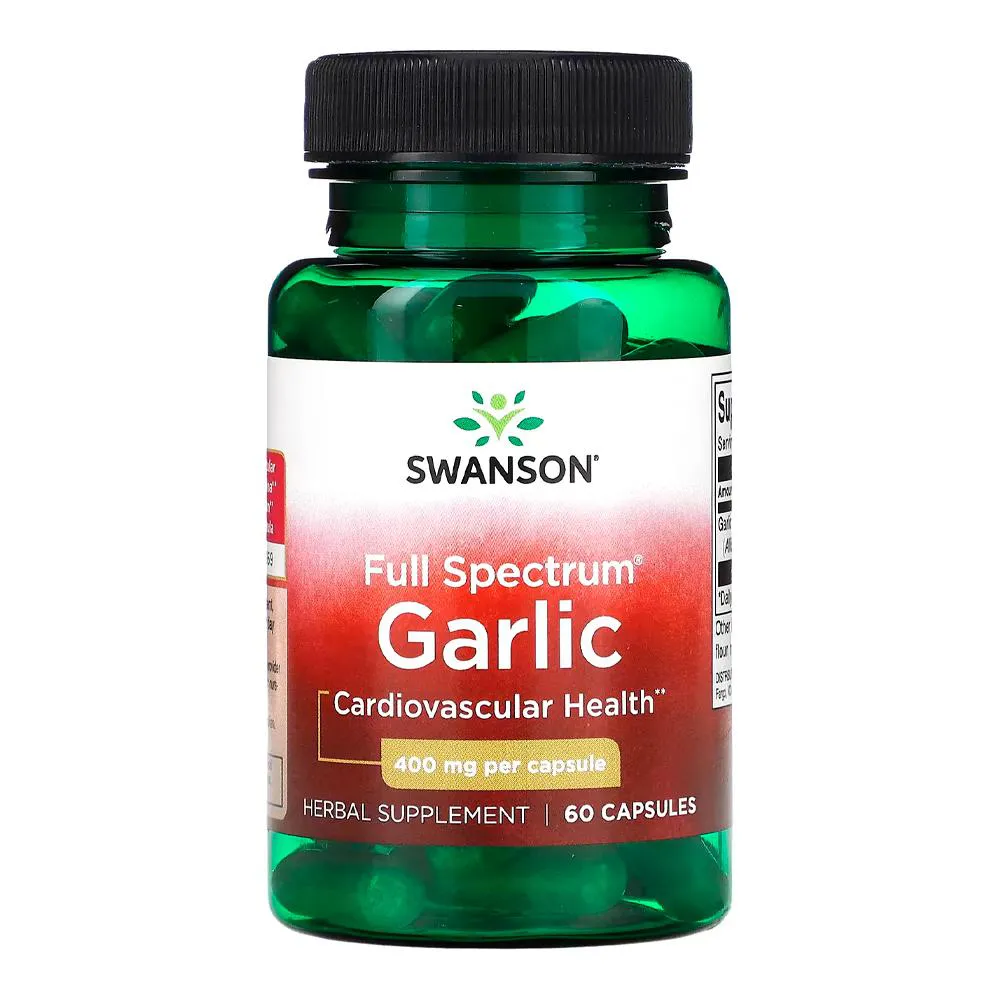 ALHO FULL SPECTRUM 400MG SWANSON 60 CAPSULAS IMPORTADO