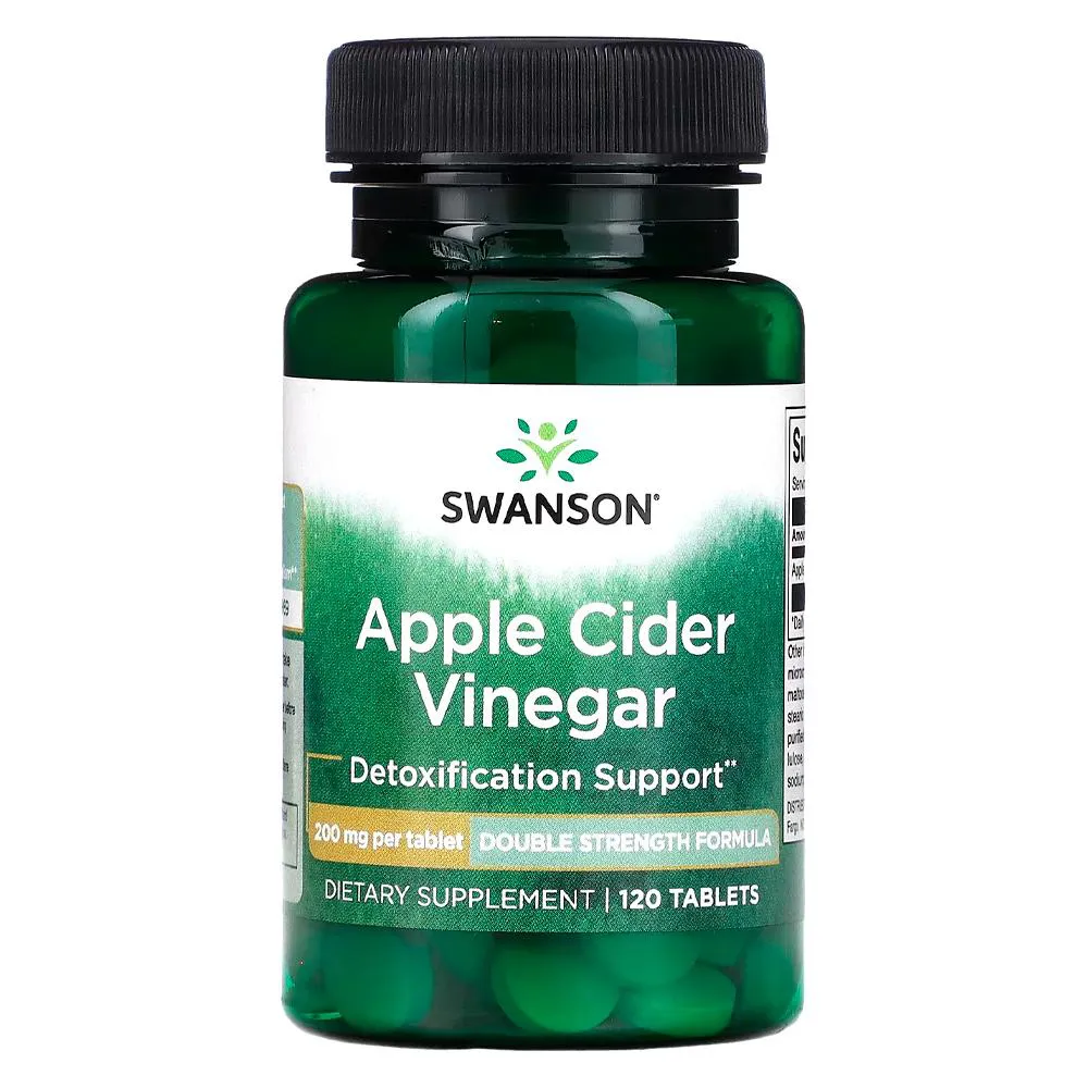 VINAGRE DE MAçã 200MG SWANSON 120 TABS IMPORTADO