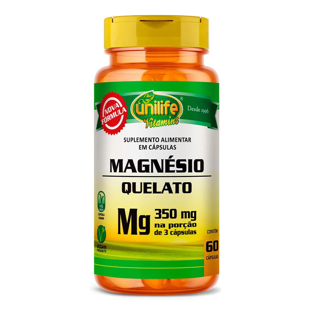 MAGNéSIO QUELATO UNILIFE (BISGLICINATO) 60 CáPS