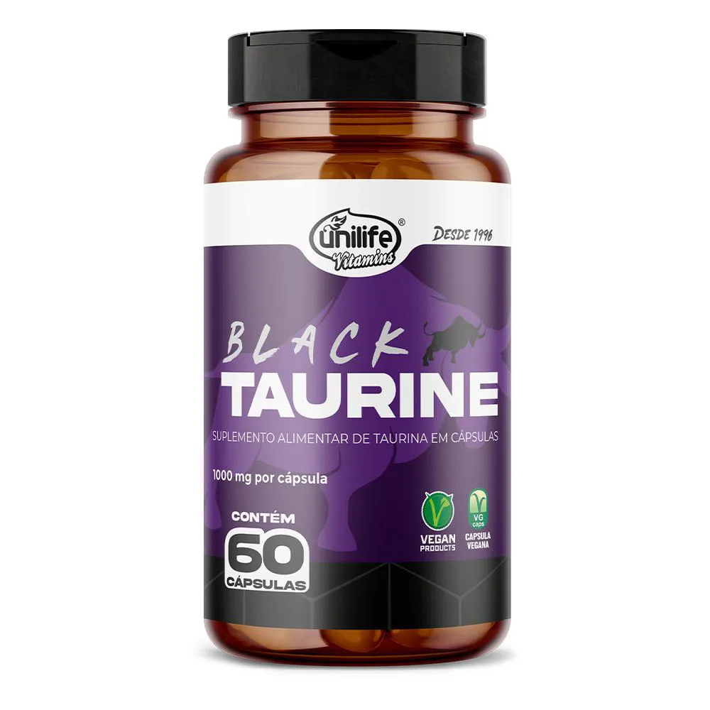 TAURINA BLACK UNILIFE TAURINE 60 CáPSULAS