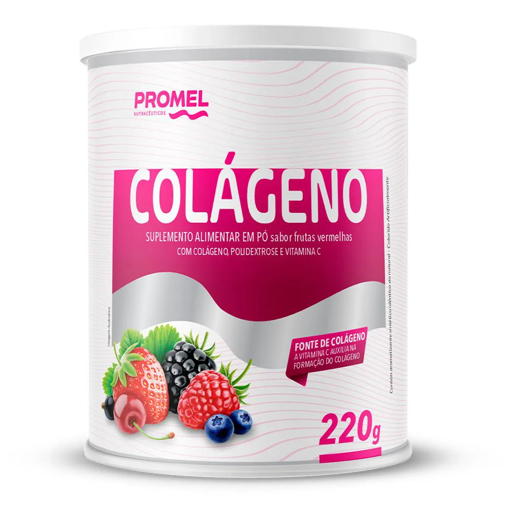 COLáGENO EM Pó PROMEL 220G FRUTAS VERMELHAS