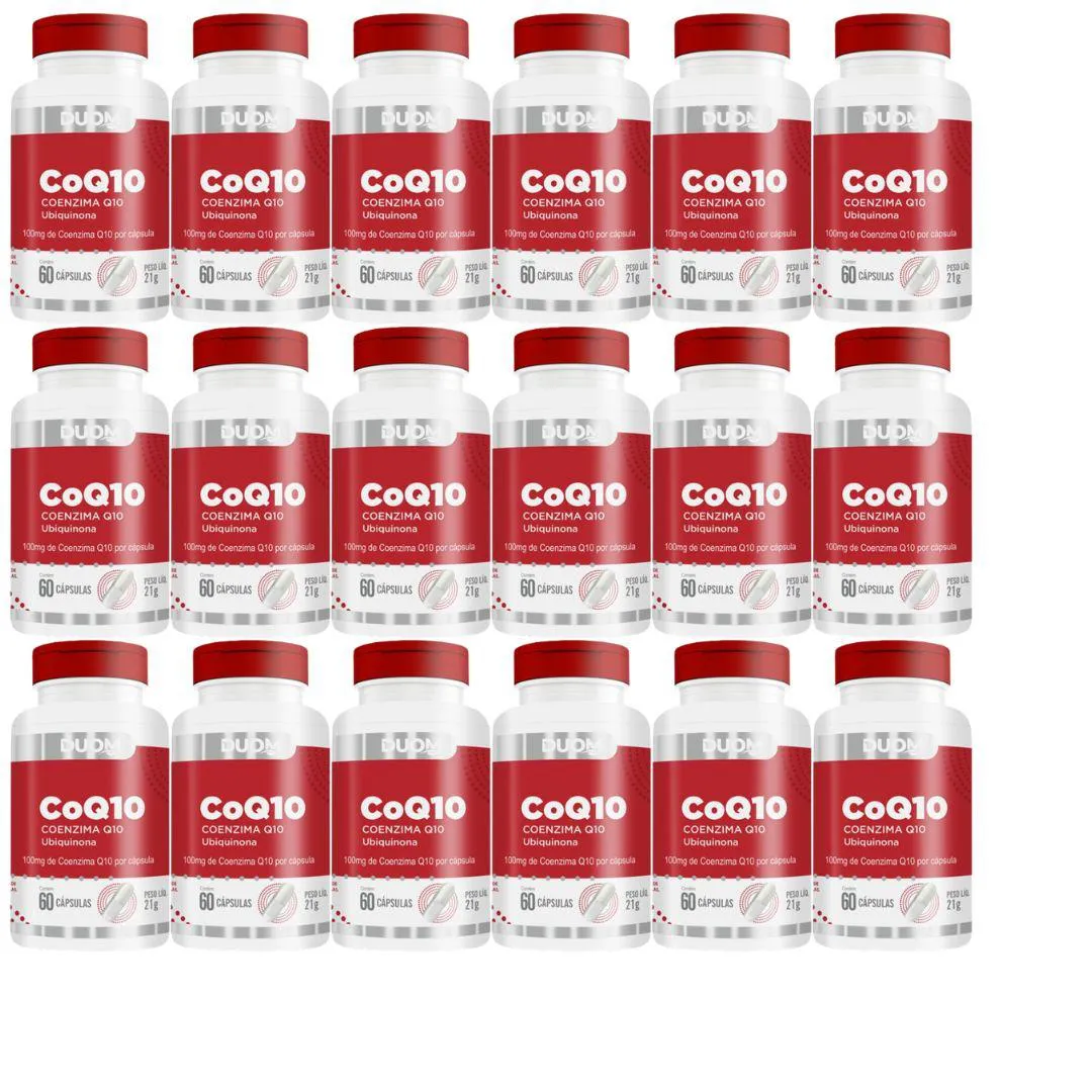 KIT 18UN SUPLEMENTO COQ10 COENZIMA Q10 60CPS - DUOM