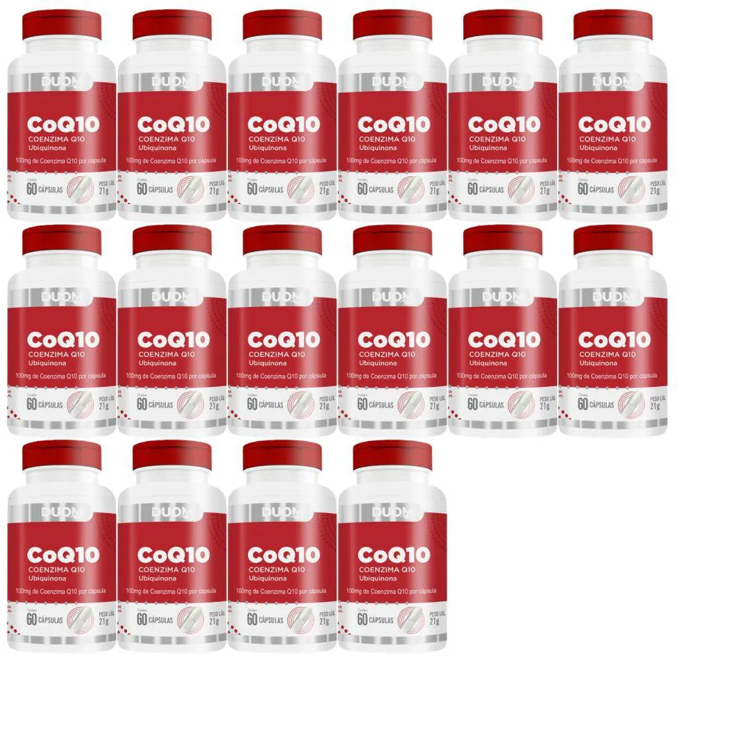 KIT 16UN SUPLEMENTO COQ10 COENZIMA Q10 60CPS - DUOM