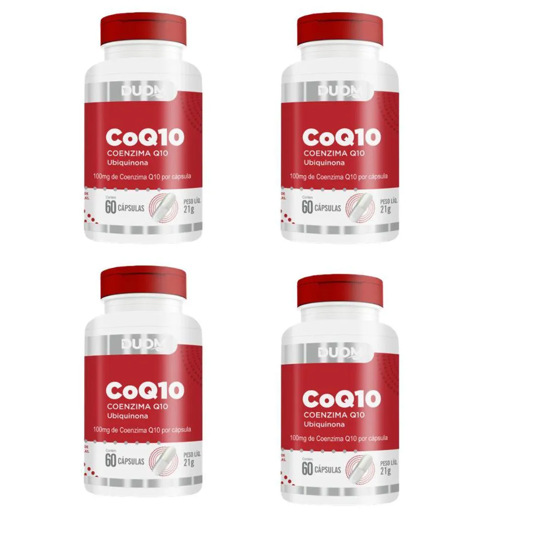 KIT 4UN SUPLEMENTO COQ10 COENZIMA Q10 60CPS - DUOM