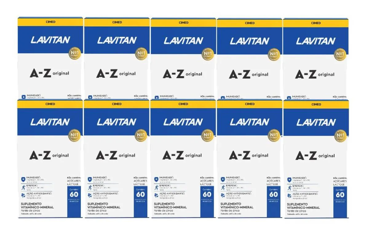 KIT 10X LAVITAN A-Z ORIGINAL 60 COMPRIMIDOS - CIMED