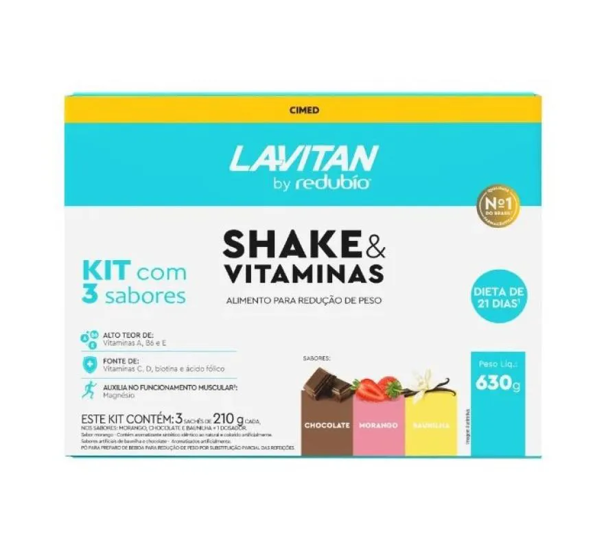 REDUBíO SHAKE KIT 3 SABORES – CIMED