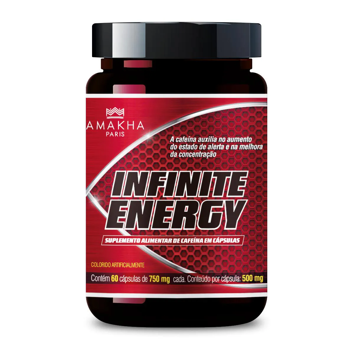 SUPLEMENTO ALIMENTAR DE CAFEíNA INFINITY ENERGY 60 CáPSULAS