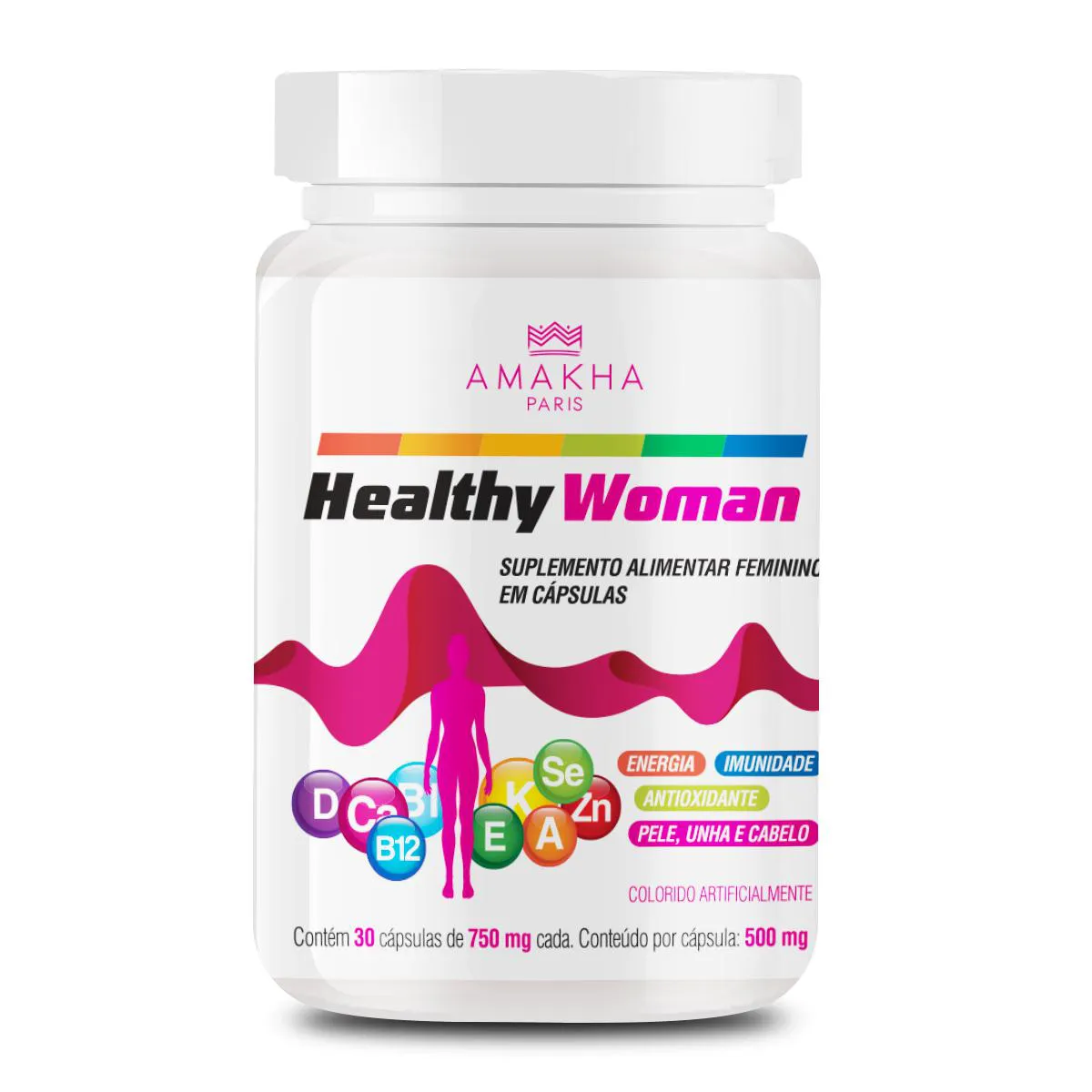 SUPLEMENTO ALIMENTAR E VITAMINA HEALTHY WOMAN 30 CáPSULAS