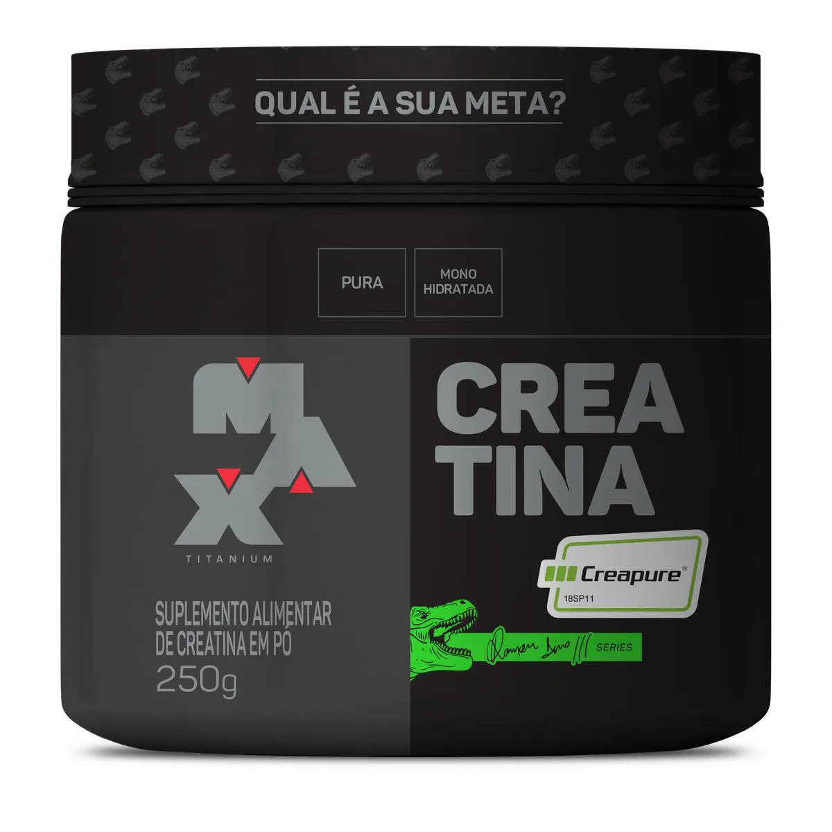 CREATINA PURA RAMON DINO COM SELO CREAPURE 250G GROW THISOLDIE - MAX TITANIUM 250 G SEM Sabor