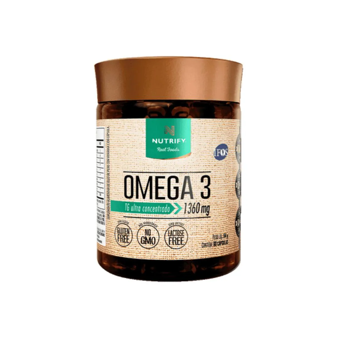 OMEGA 3 120 CAPS - NUTRIFY 120 CÁpsulas SEM Sabor