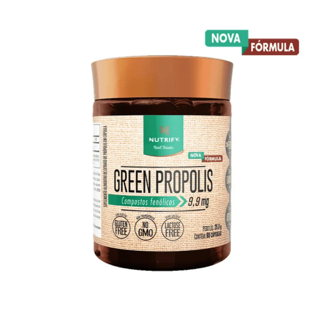 PROPOLIS VERDE 60 CAPS - SEM SABOR - NUTRIFY 60 CÁpsulas