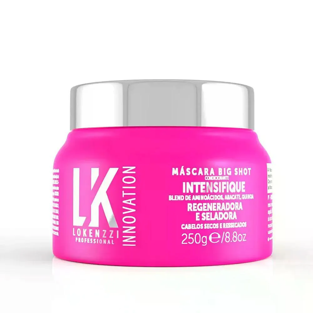 MASCARA INTENSIFIQUE LOKENZZI BIG SHOT HIDRATAÇÃO 250 G