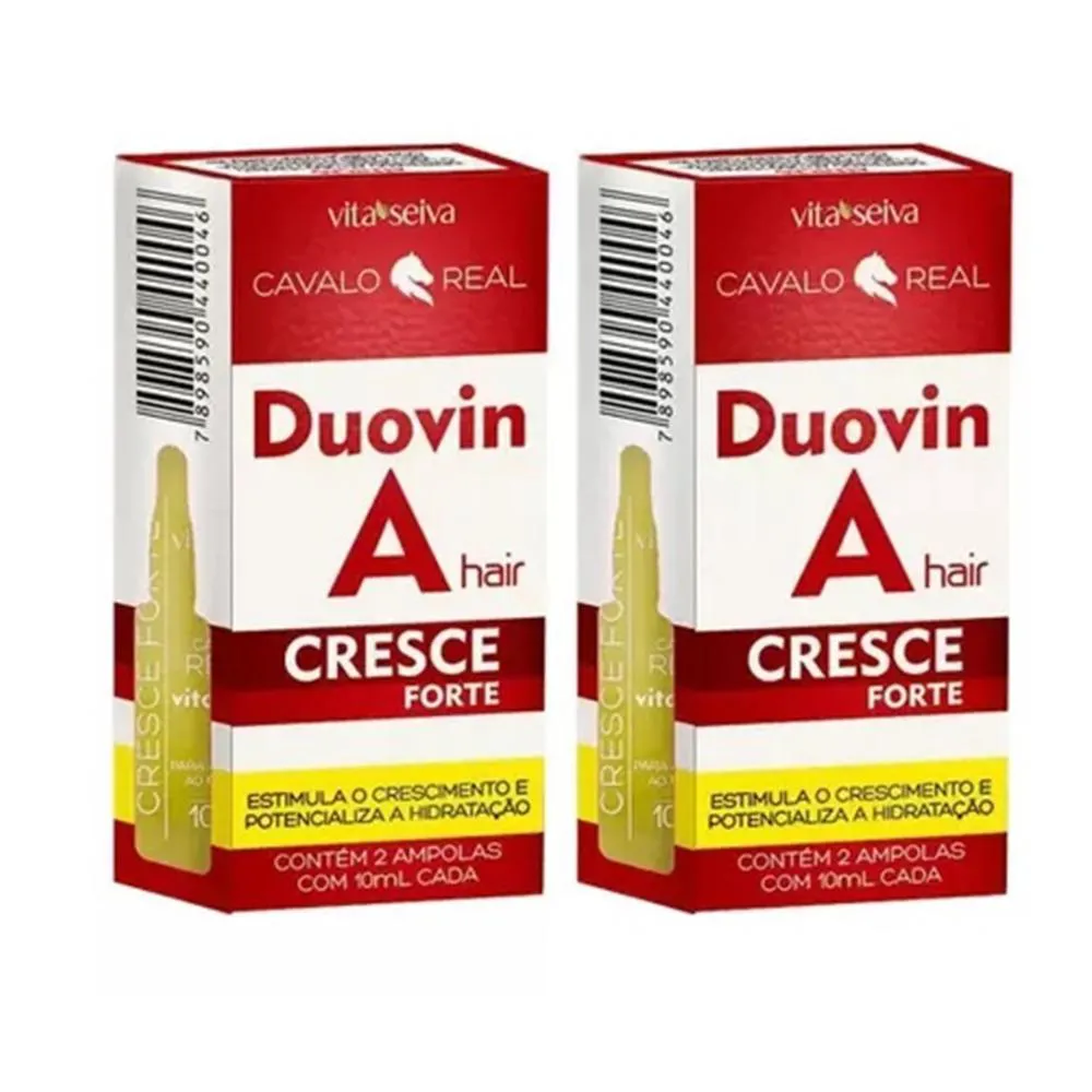 DUOVIN A HAIR CRESCE FORTE - 2 AMPOLAS (KIT C/ 02UN)