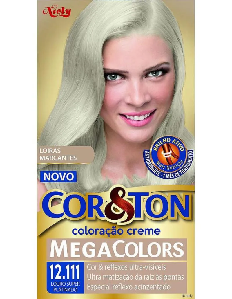 TINTURA COR TON 12.111 LOURO SUPER PLATINADO 50GR ESPECIAL