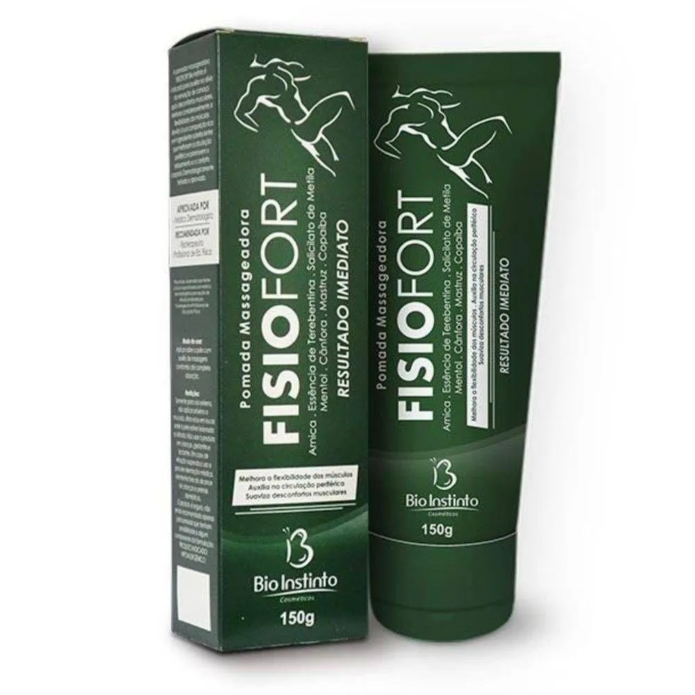 FISIOFORT POMADA PARA MASSAGEM BIO INSTINTO 150GR (VERDE)