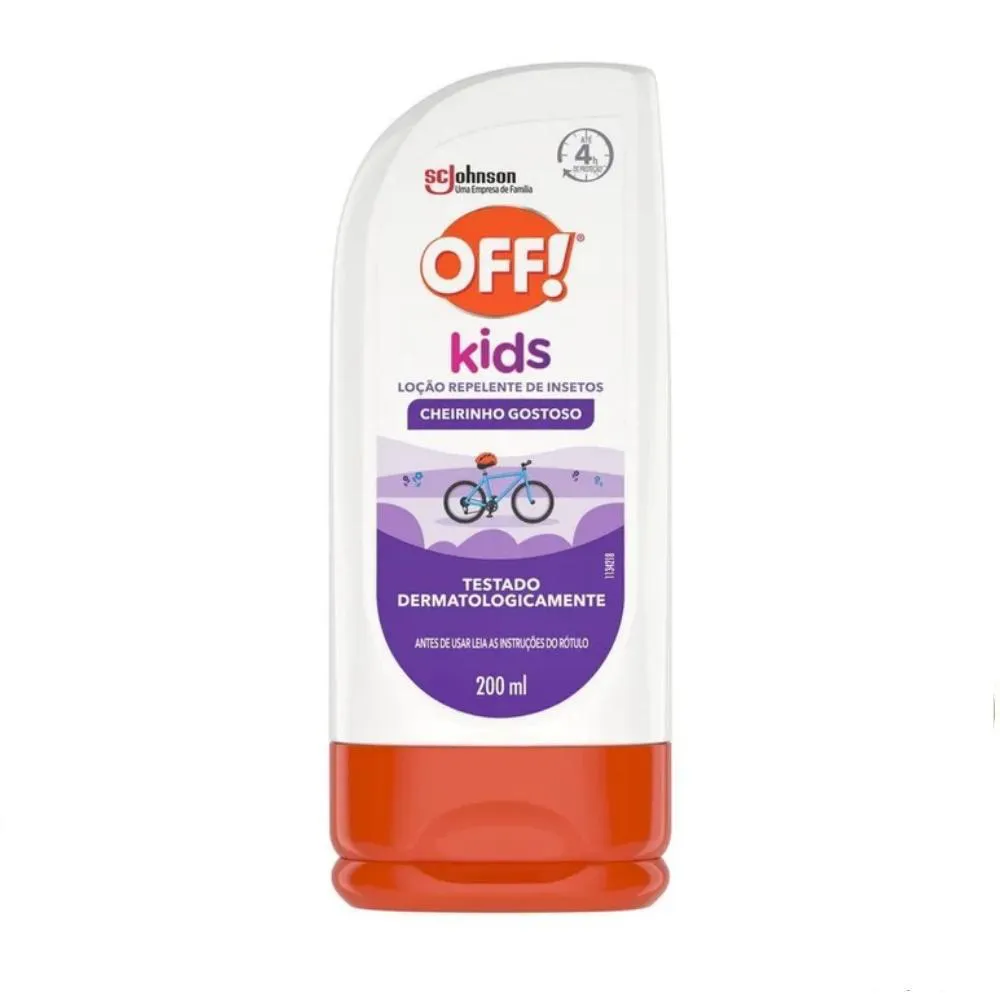REPELENTE OFF KIDS LOCAO LEVE 200ML PAGUE 117ML