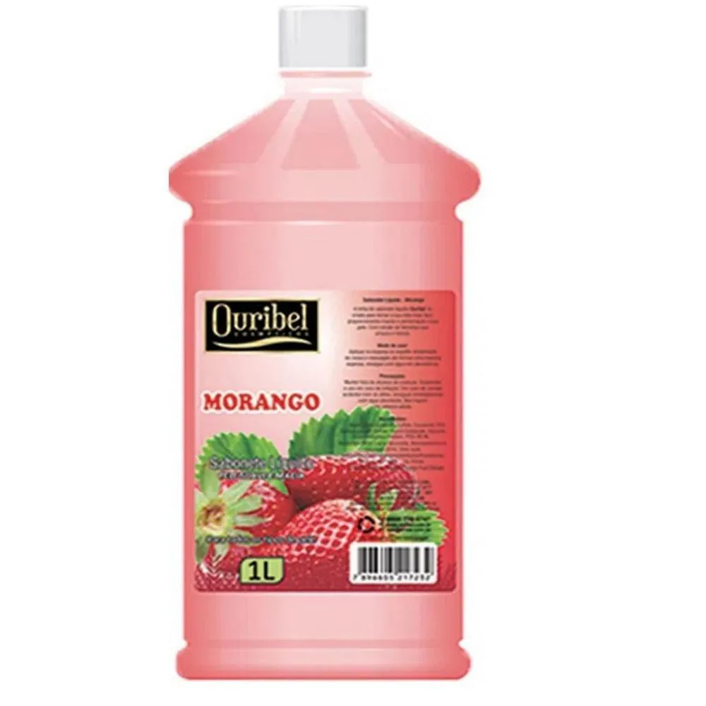 OURIBEL SABONETE LIQUIDO 1 LITRO MORANGO
