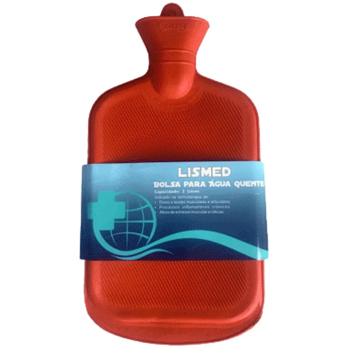 BOLSA TéRMICA DE áGUA QUENTE - 2 LITROS VERMELHA - LISMED Vermelho