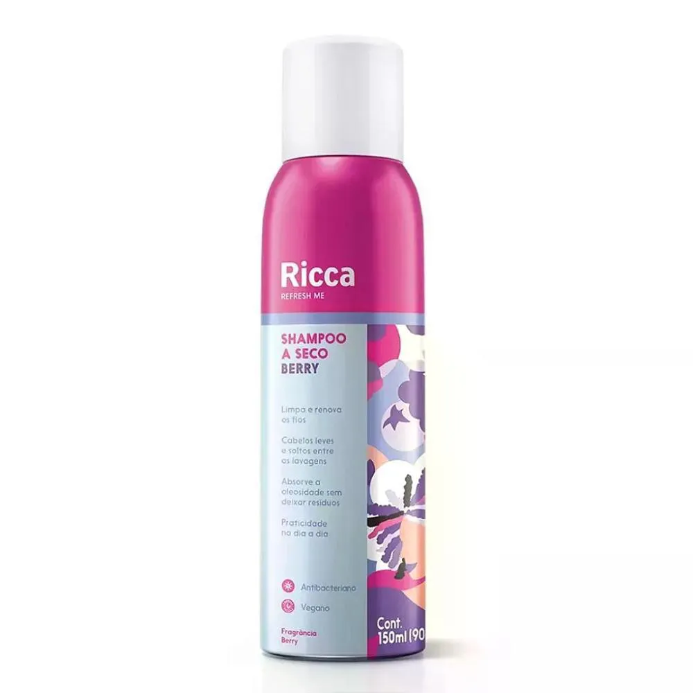 SHAMPOO A SECO RICCA AEROSOL  BERRY 150ML
